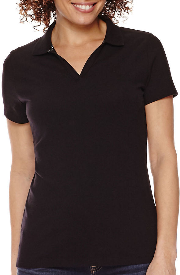 st john's bay womens polo shirts