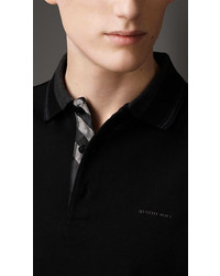 Burberry Striped Collar Polo Shirt