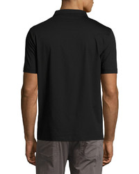 Armani Collezioni Supima Cotton Polo Shirt Black