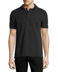 Tom Ford Tennis Pique Polo Shirt Black