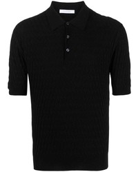 Cruciani Textured Knitted Polo Shirt