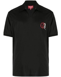 Giorgio Armani Tiger Logo Embroidered Polo Shirt