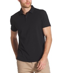 Cuts Trim Fit Cotton Blend Polo In Black At Nordstrom