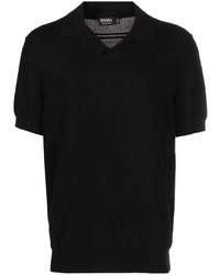 Zegna Waffle Knit Cotton Polo Shirt