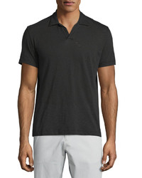Theory Willen Short Sleeve Polo Shirt Black
