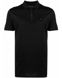 Emporio Armani Zip Front Polo Shirt