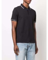 Calvin Klein Zip Up Cotton Polo Shirt