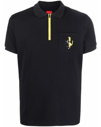 Ferrari Zipped Prancing Horse Polo Shirt