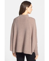 Nordstrom Collection Cashmere Placed Cable Poncho