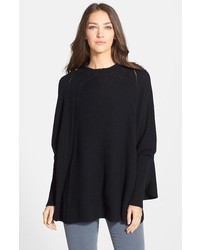Nordstrom Collection Cashmere Placed Cable Poncho