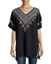 Johnny Was Jwla For Shobah Long French Terry Poncho Black