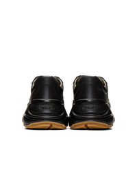 Gucci Black Vintage Rython Sneakers