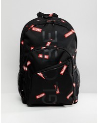 Globe Backpack With All Over In Black