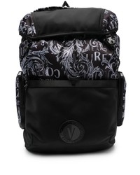 VERSACE JEANS COUTURE Baroque Logo Print Backpack