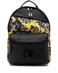 VERSACE JEANS COUTURE Baroque Pattern Print Zip Up Backpack