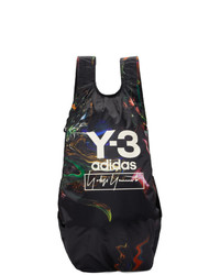 Y-3 Black And Multicolor Logo Backpack