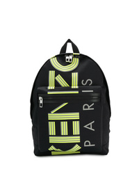 Kenzo Black Logo Backpack