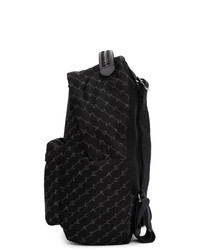 Stella McCartney Black Monogram Falabella Backpack