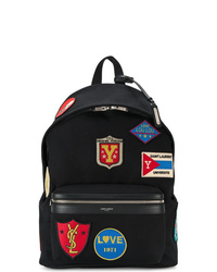 Saint Laurent City Patch Embellished Backpack