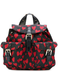 RED Valentino Hearts Print Backpack