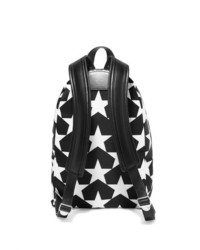 Givenchy Leather Trimmed Printed Shell Backpack Black