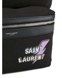 Saint Laurent Logo Print Backpack