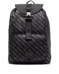 VERSACE JEANS COUTURE Logo Print Buckled Backpack