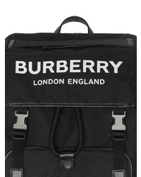 Burberry Medium Logo Detail Cotton Blend Backpack