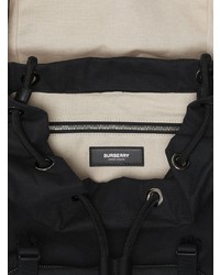 Burberry Medium Logo Detail Cotton Blend Backpack