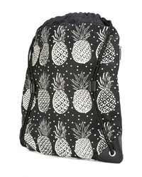 Dolce & Gabbana Pineapple Print Drawstring Backpack