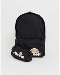 Ellesse Rolby Backpack With Pencil Case In Black