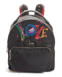 Christian Louboutin Small Backloubi Love Nylon Backpack