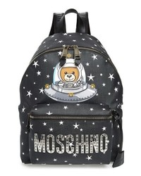 Moschino Ufo Teddy Bear Faux Leather Backpack