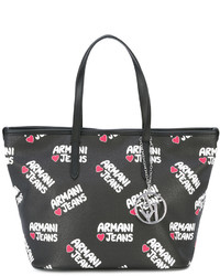 Armani Jeans Logo Print Shoulder Bag