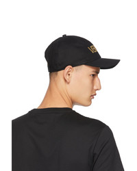 Versace Black And Gold Logo Cap