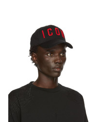 DSQUARED2 Black And Red Icon Cap
