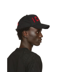 DSQUARED2 Black And Red Icon Cap