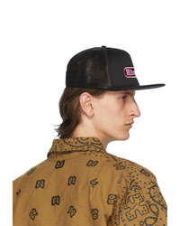 Rhude Black And Red Pit Stop Trucker Cap