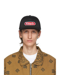 Rhude Black And Red Pit Stop Trucker Cap