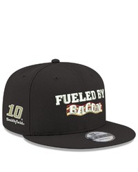 New Era Black Aric Almirola Fueled By Bacon 9fifty Snapback Adjustable Hat At Nordstrom