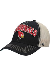 '47 Black Arizona Cardinals Tuscaloosa Clean Up Snapback Hat