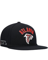PRO STANDARD Black Atlanta Falcons Stacked Snapback Hat At Nordstrom