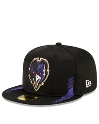 New Era Black Baltimore Ravens 2021 Nfl Sideline Home 59fifty Fitted Hat At Nordstrom