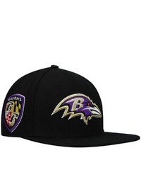 PRO STANDARD Black Baltimore Ravens Logo Ii Snapback Hat At Nordstrom