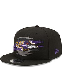 New Era Black Baltimore Ravens Logo Tear 9fifty Snapback Hat At Nordstrom