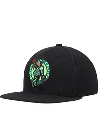 Mitchell & Ness Black Boston Celtics Highlighter Team Pop Snapback Hat