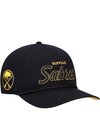'47 Black Buffalo Sabres Crosstown Script Hitch Snapback Hat At Nordstrom
