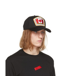 DSQUARED2 Black Canada Patch Baseball Cap