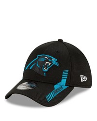 New Era Black Carolina Panthers 2021 Nfl Sideline Home 39thirty Flex Hat