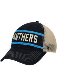 '47 Black Carolina Panthers Juncture Trucker Clean Up Snapback Hat At Nordstrom